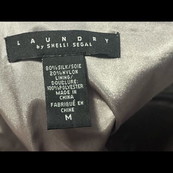 LAUNDRY by Shelli Segal silk leopard print tank with side boning size M EUC - Picture 6 of 6